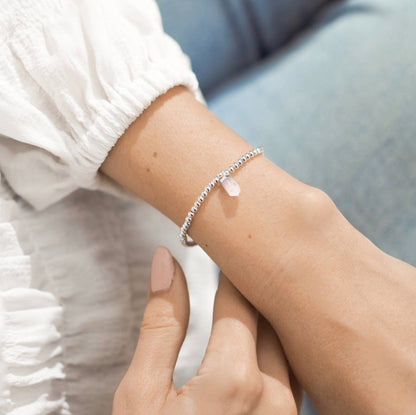 Katie Loxton - A Little ‘Love’ Rose Quartz Bracelet