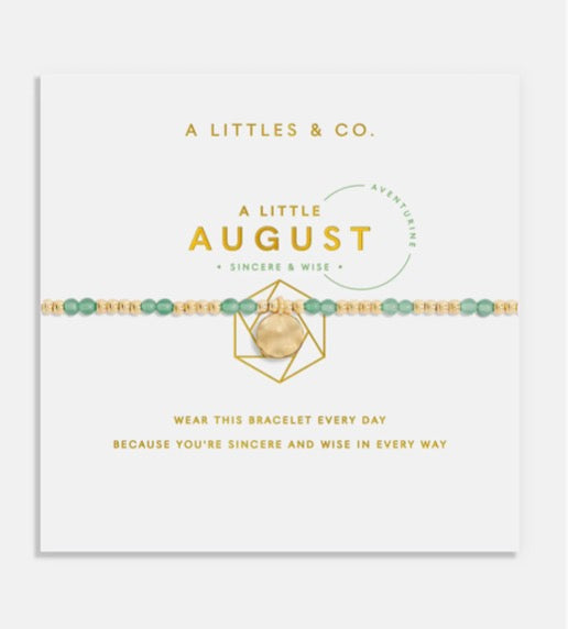 A Littles & Co. - A Little ‘Birthstone August Aventurine’ Bracelet