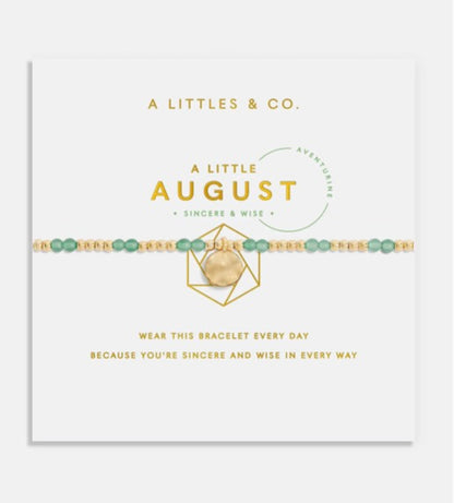 A Littles & Co. - A Little ‘Birthstone August Aventurine’ Bracelet