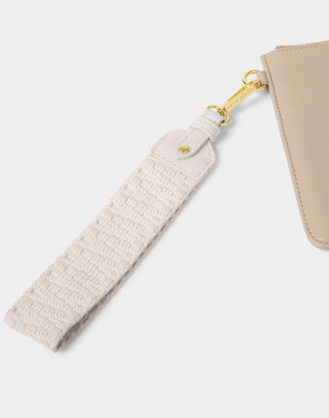 Katie Loxton - Canvas Wristlet Off White ZigZag
