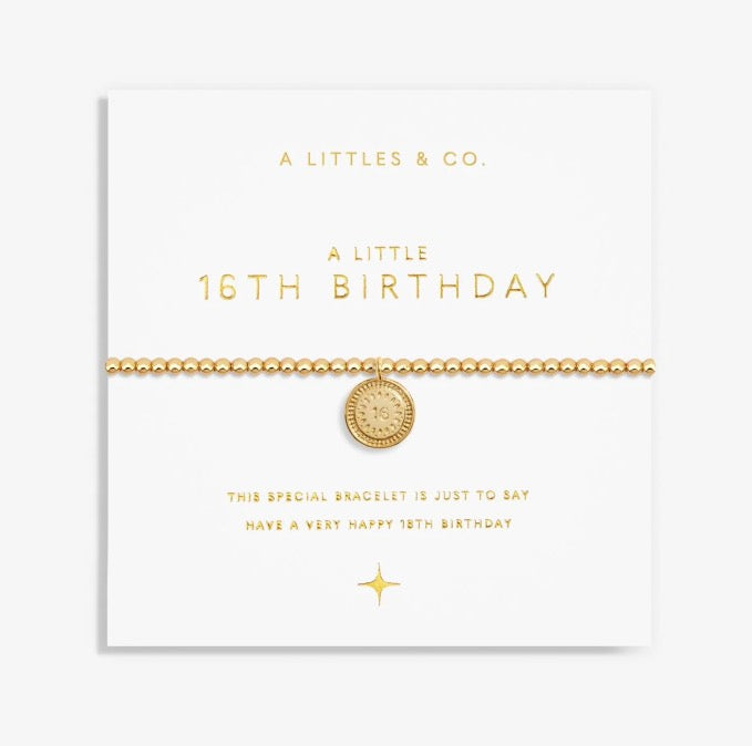 A Littles & Co. - A Little 16th Birthday Bracelet Gold