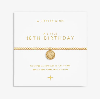 A Littles & Co. - A Little 16th Birthday Bracelet Gold