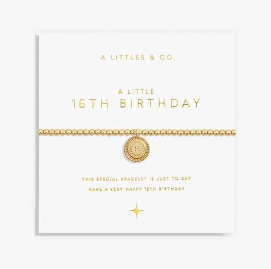 A Littles & Co. - A Little 16th Birthday Bracelet Gold