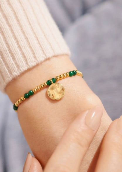 A Littles & Co. - A Little ‘Birthstone May Green Agate’ Bracelet