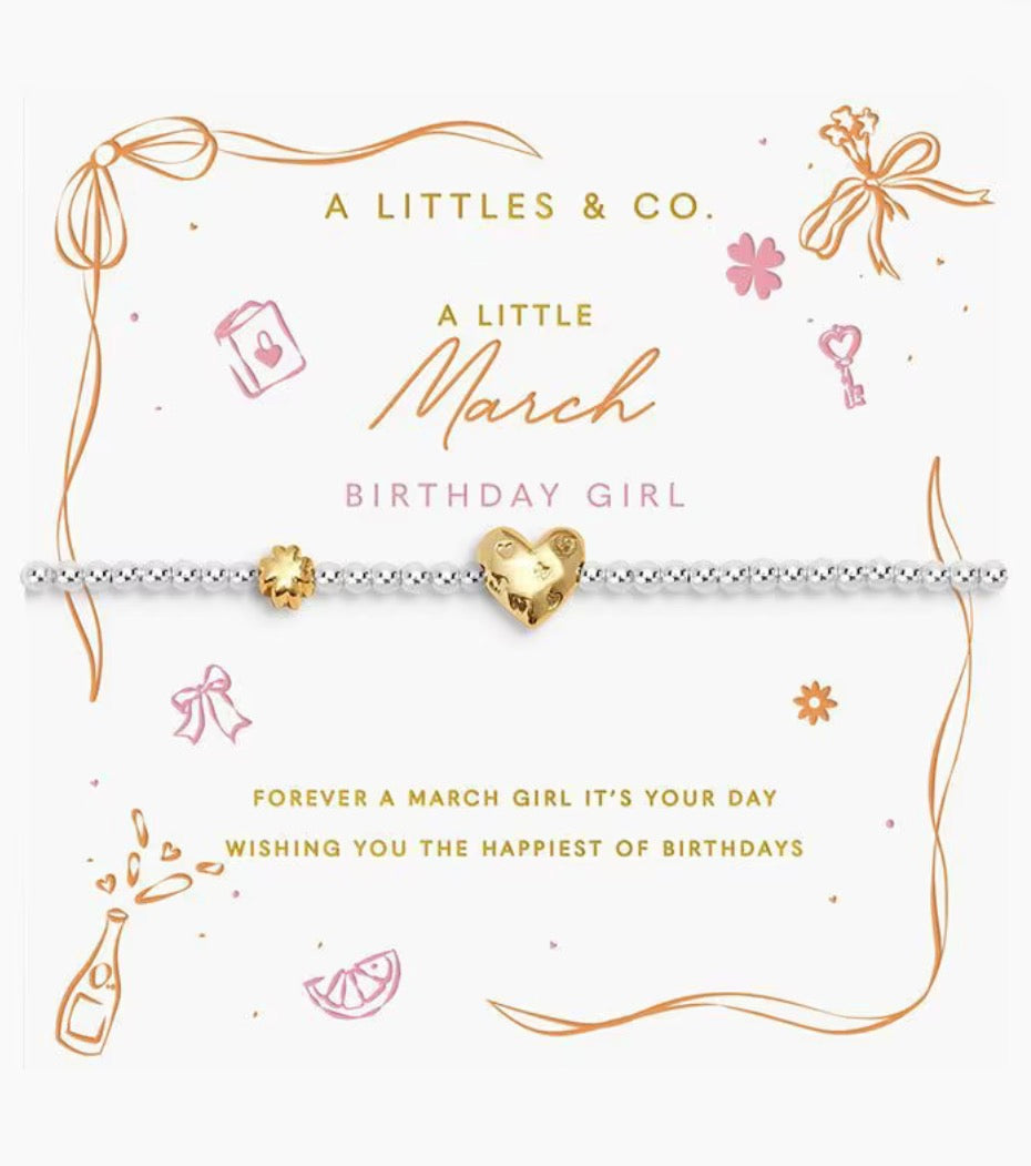 A Littles & Co. - A Little March Birthday Girl Bracelet