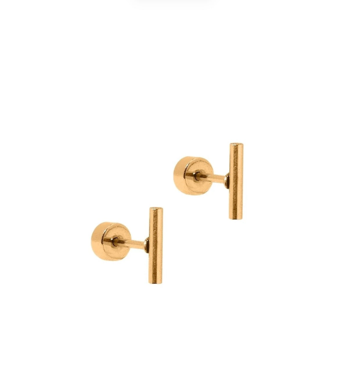 Linny Co Screwback Stud Earrings - Perry Gold