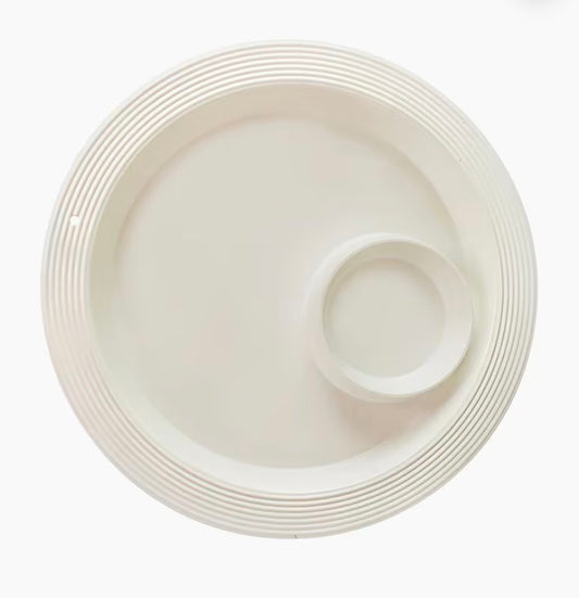 Nora Fleming - Pinstripes Melamine Chip and Dip Platter MEL15