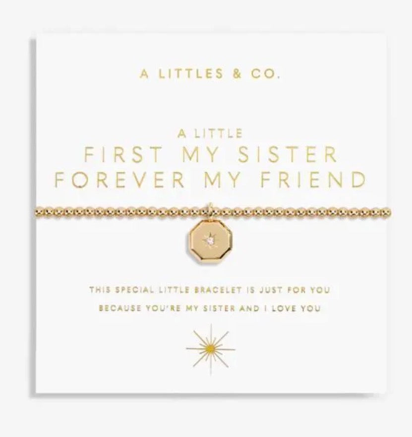 A Littles & Co. - A Little ‘First My Sister Forever My Friend’ Bracelet