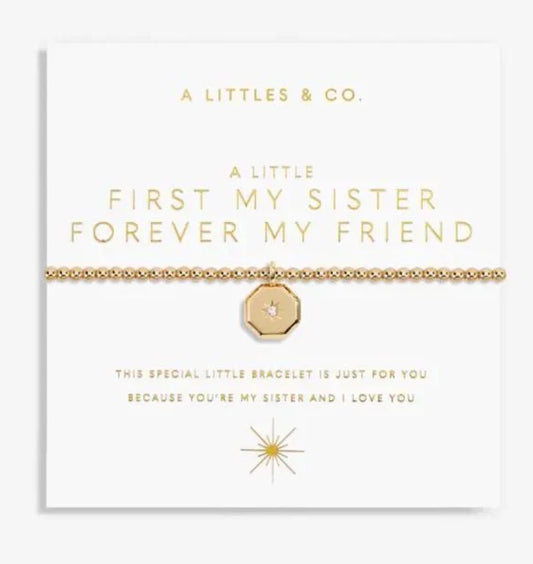 A Littles & Co. - A Little ‘First My Sister Forever My Friend’ Bracelet