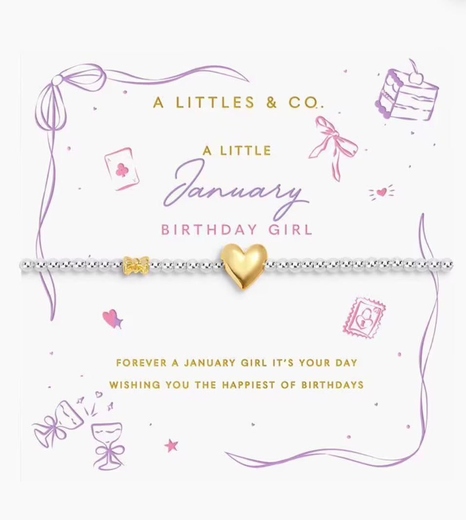 A Littles & Co. - A Little January Birthday Girl Bracelet