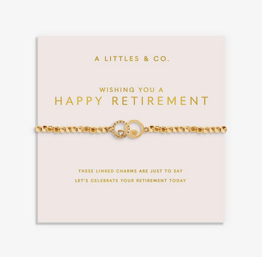 A Littles & Co. -  Forever Yours A Little ‘Wishing You A Happy Retirement’ Bracelet