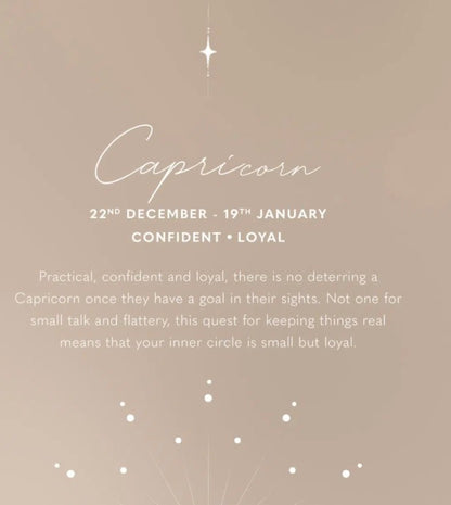 Katie Loxton - Waterproof Zodiac Sign Necklace Capricorn