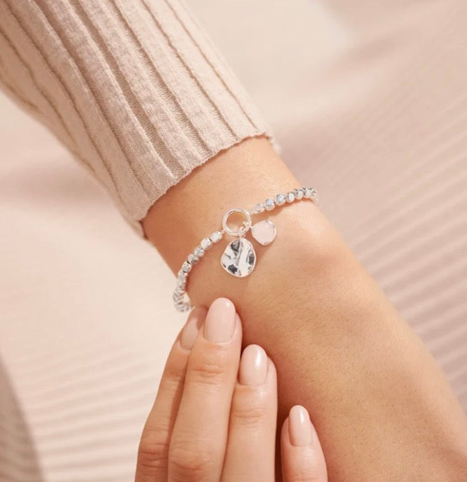 Katie Loxton - Pink Chalcedony Stone Of Happiness Bracelet