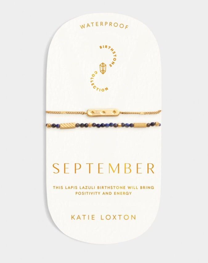 Katie Loxton - Birthstone Bracelet September Lapis Lazuli