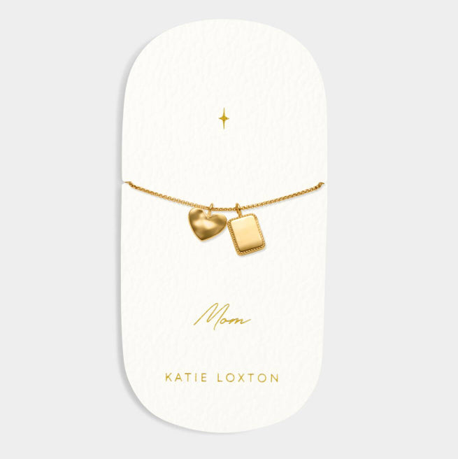 Katie Loxton - Gold “Mom” Waterproof Charm Bracelet