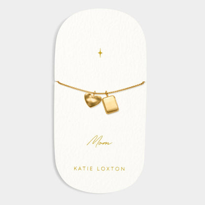 Katie Loxton - Gold “Mom” Waterproof Charm Bracelet