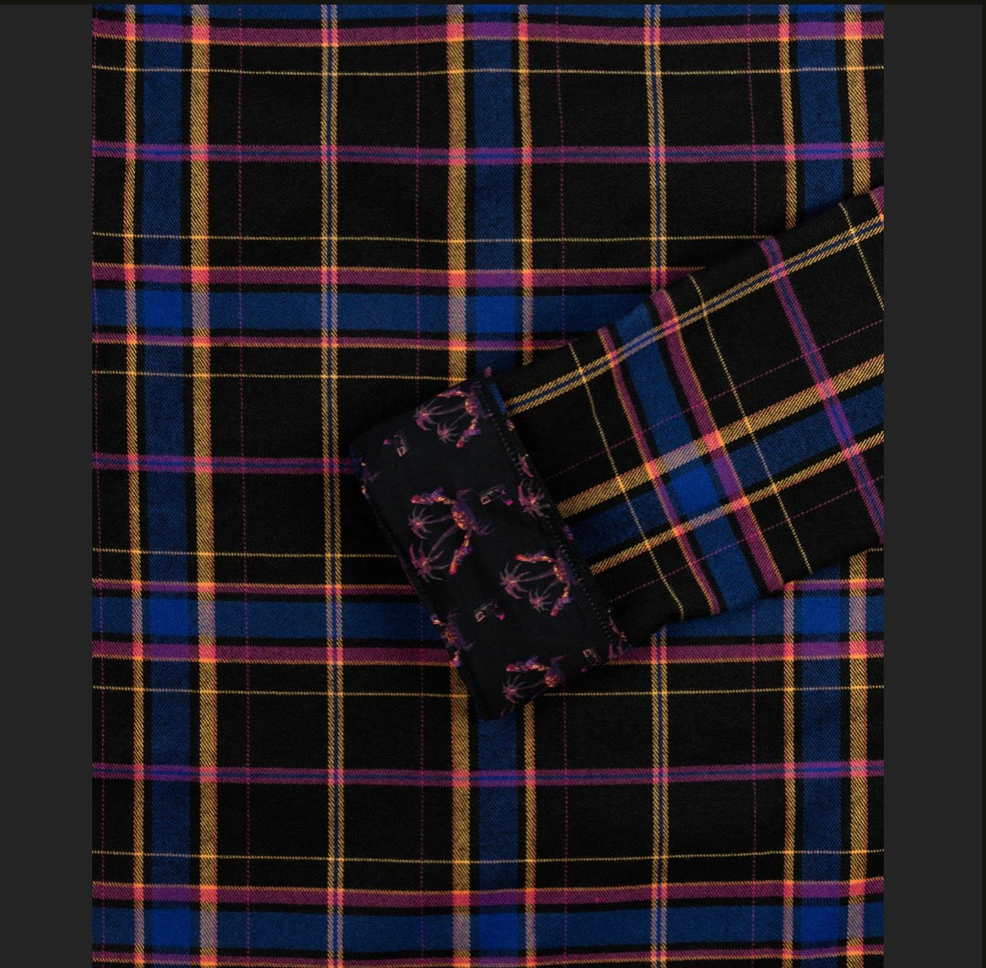 Retro Rifle Synth Crab Flannel