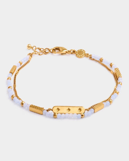 Katie Loxton - Birthstone Bracelet March Aqua Crystal