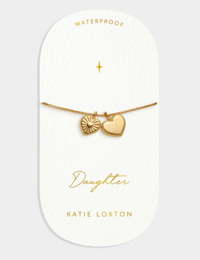 Katie Loxton - Gold “Daughter” Waterproof Charm Bracelet