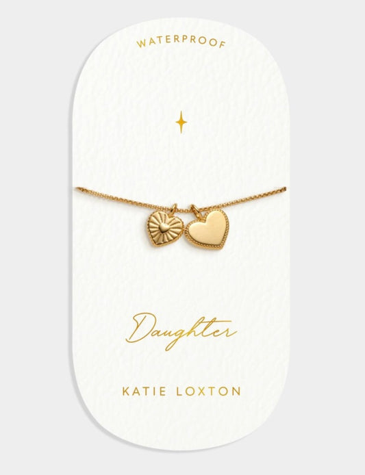 Katie Loxton - Gold “Daughter” Waterproof Charm Bracelet