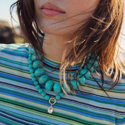 Bauble Bar - Janette Beaded Ring Necklace