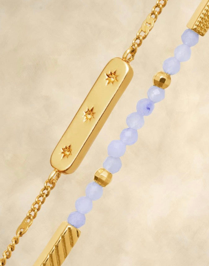 Katie Loxton - Birthstone Bracelet March Aqua Crystal