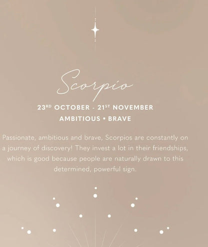 Katie Loxton - Waterproof Zodiac Sign Necklace Scorpio