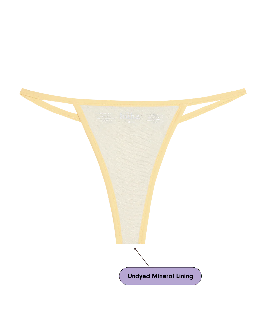 Huha String Thong 2.0 Mineral Undies Allstar Yellow