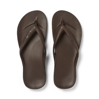 Archies Arch Support Flip Flop Brown