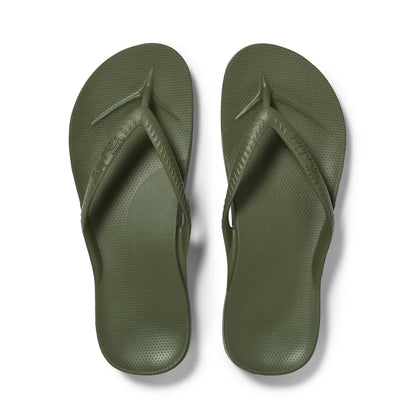 Archies Arch Support Flip Flop Olive