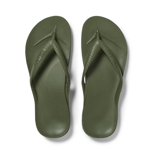 Archies Arch Support Flip Flop Olive