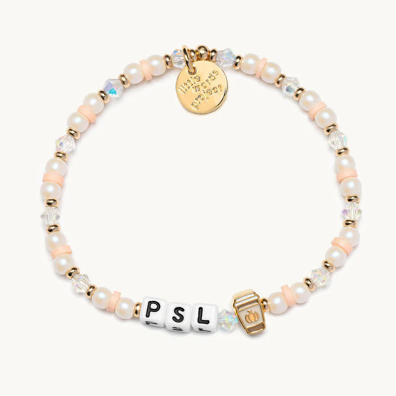 Little Words Project Pumpkin Spice Latte Bracelet