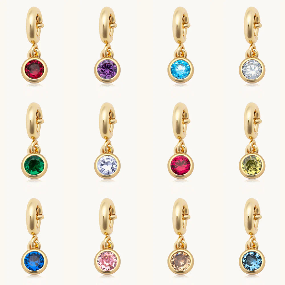 Little Words Project Gold Birthstone Charm