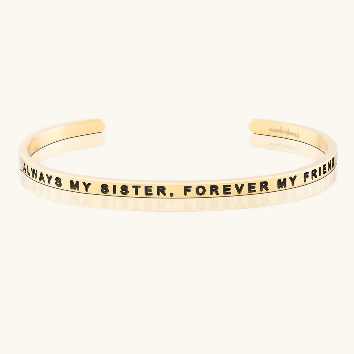 MantraBand Always My Sister, Forever My Friend Cuff