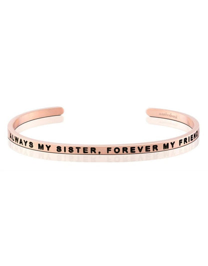 MantraBand Always My Sister, Forever My Friend Cuff