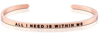 MantraBand All I Need Is Within Me Cuff