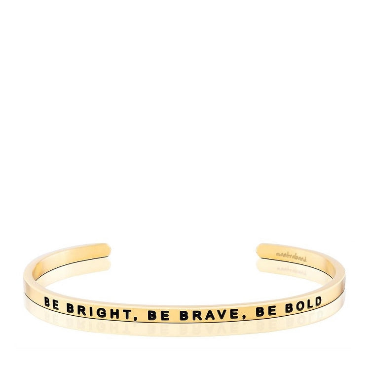 MantraBand Be Bright, Be Brave, Be Bold Cuff
