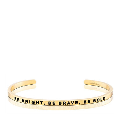 MantraBand Be Bright, Be Brave, Be Bold Cuff