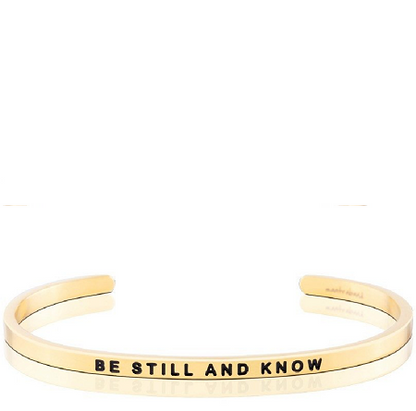 MantraBand Be Still and Know Cuff