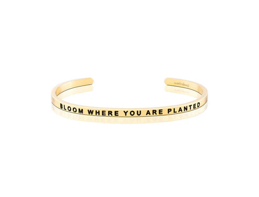 MantraBand Bloom Where You Are Planted Cuff