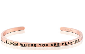 MantraBand Bloom Where You Are Planted Cuff