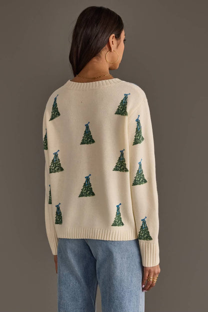 Ivory Tree Sweater