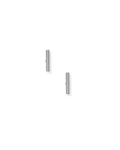 Linny Co Screwback Stud Earrings - Perry Silver