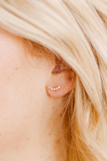 Linny Co Screwback Stud Earrings - Abigail Sparkle