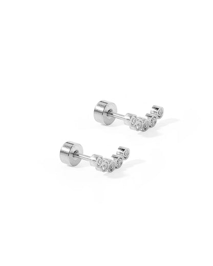 Linny Co Screwback Stud Earrings - Abigail Sparkle