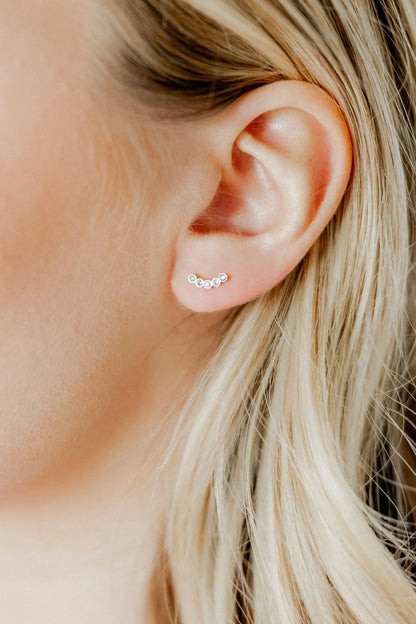 Linny Co Screwback Stud Earrings - Abigail Sparkle