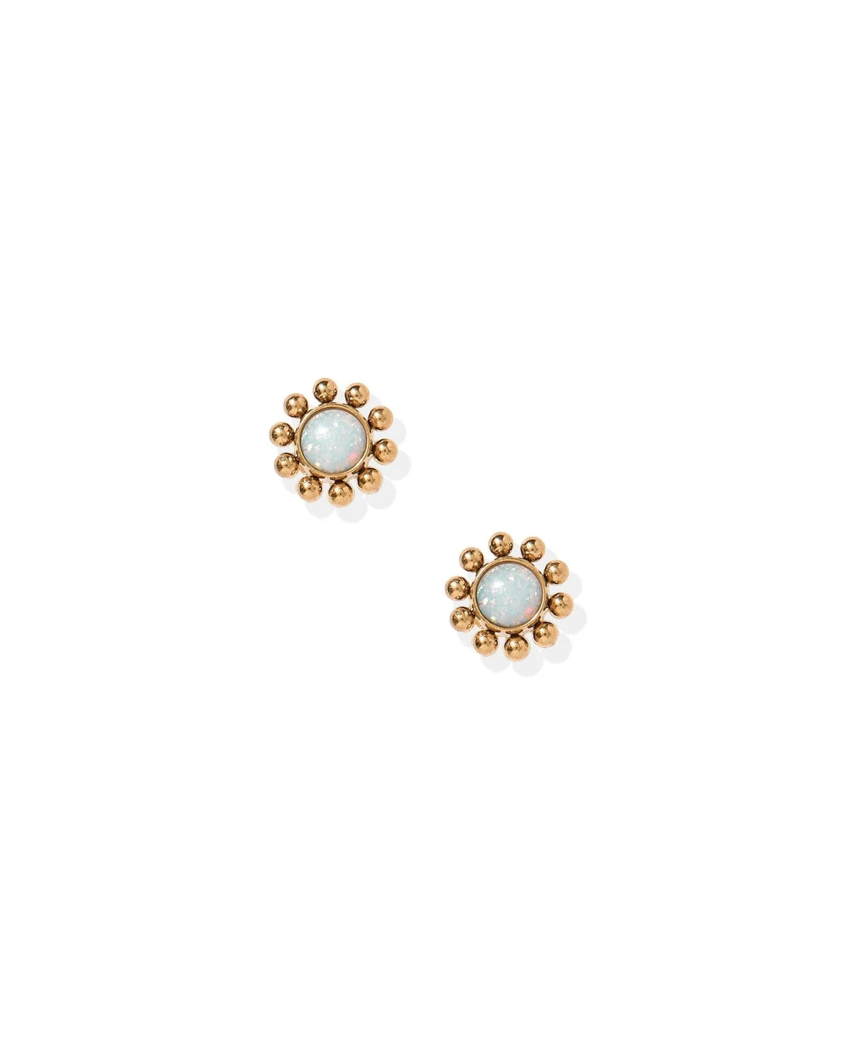 Linny Co Screwback Stud Earrings - Serena Opal