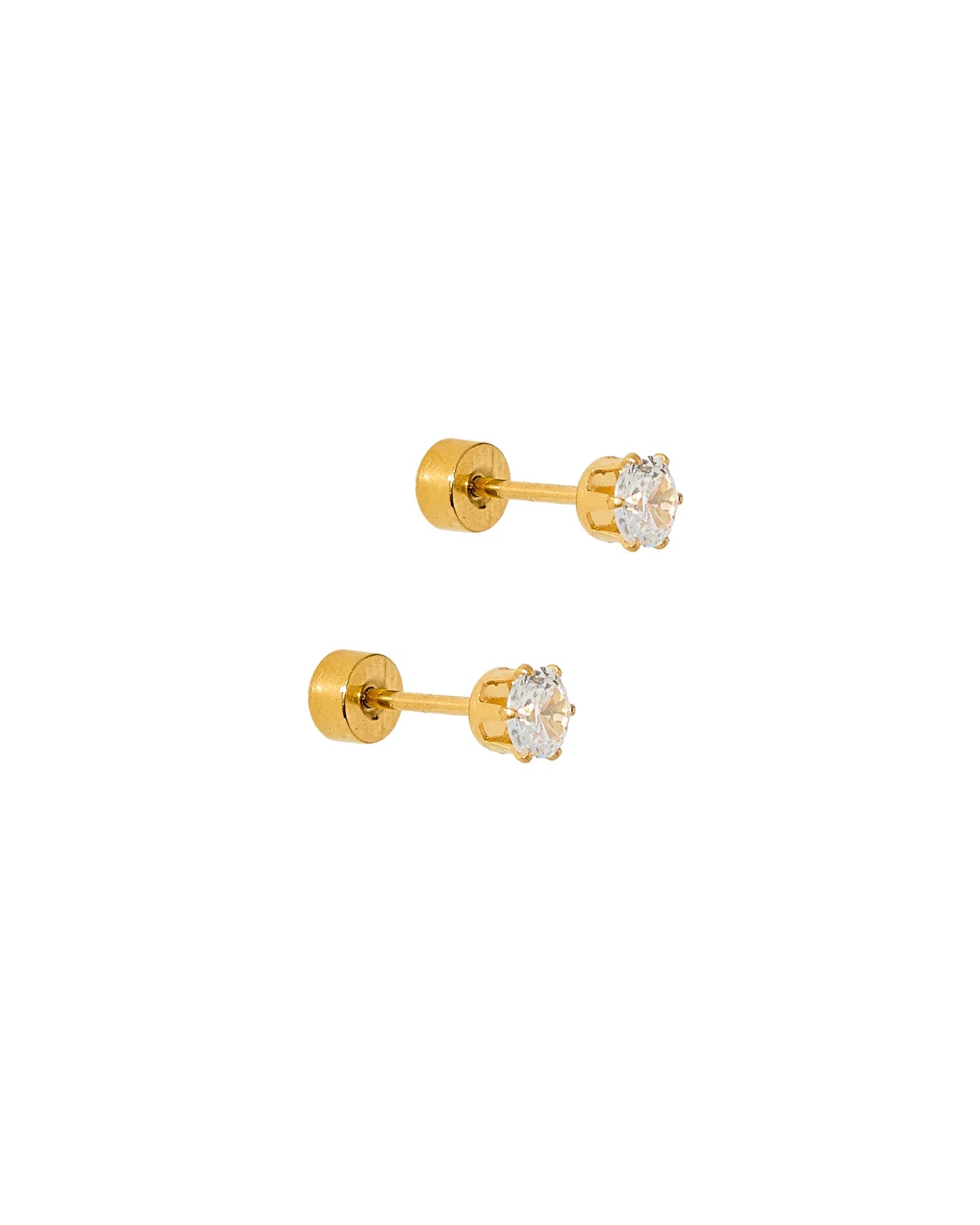 Linny Co Screwback Stud Earring - Helen Gold