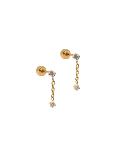 Linny Co Screwback Stud Earring - Holland Gold