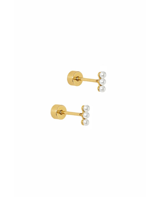 Linny Co Screwback Stud Earring - Janie Pearl